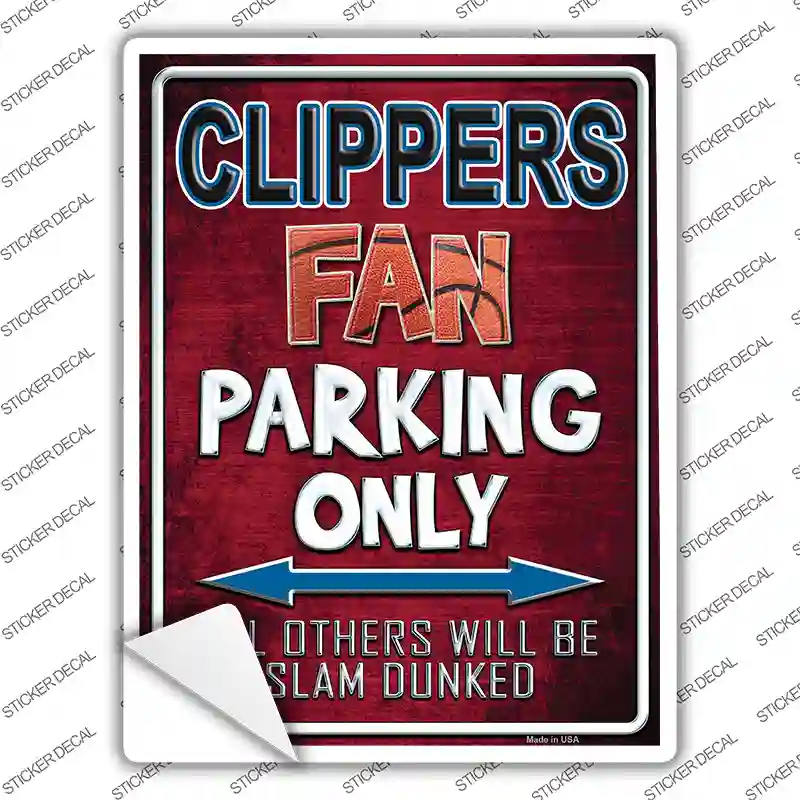 Clippers Novelty Rectangle Sticker Decal