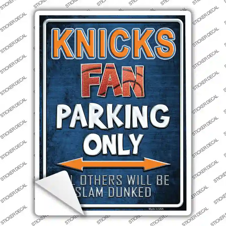 Knicks Novelty Rectangle Sticker Decal