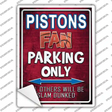 Pistons Novelty Rectangle Sticker Decal