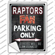 Raptors Novelty Rectangle Sticker Decal