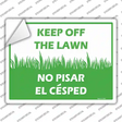 Keep Off The Lawn Novelty Rectangle Sticker Decal