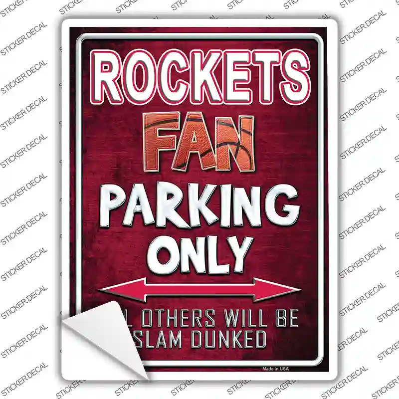 Rockets Novelty Rectangle Sticker Decal