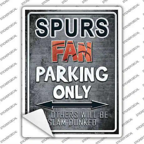 Spurs Novelty Rectangle Sticker Decal