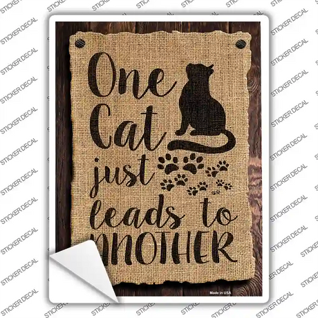 One Cats Leads To Another Novelty Rectangular Sticker Decal