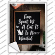 Time Spent With Cat Novelty Rectangular Sticker Decal