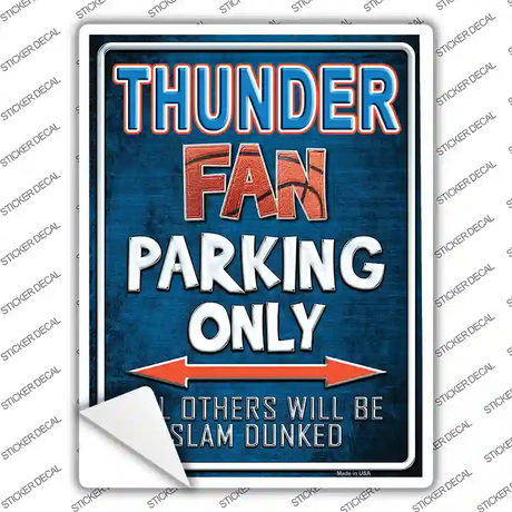 Thunder Novelty Rectangle Sticker Decal