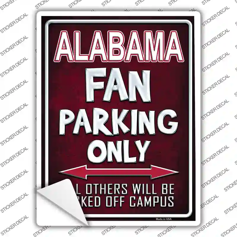 Alabama Novelty Rectangle Sticker Decal