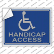 Handicap Access Novelty Rectangle Sticker Decal