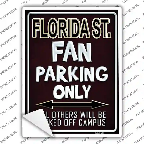 Florida State Novelty Rectangle Sticker Decal
