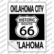 Oklahoma City Oklahoma Historic Route 66 Novelty Rectangle Sticker Decal