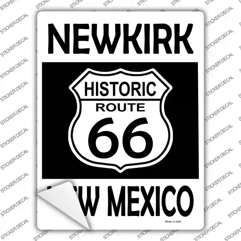 Newkirk New Mexico Historic Route 66 Novelty Rectangle Sticker Decal