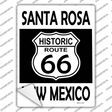 Santa Rosa New Mexico Historic Route 66 Novelty Rectangle Sticker Decal