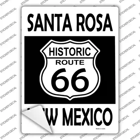 Santa Rosa New Mexico Historic Route 66 Novelty Rectangle Sticker Decal