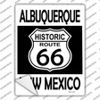 Albuquerque New Mexico Historic Route 66 Novelty Rectangle Sticker Decal