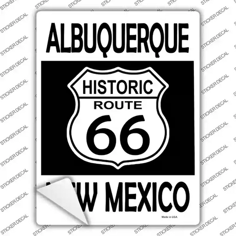 Albuquerque New Mexico Historic Route 66 Novelty Rectangle Sticker Decal