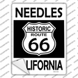 Needles California Historic Route 66 Novelty Rectangle Sticker Decal