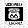 Victorville California Historic Route 66 Novelty Rectangle Sticker Decal