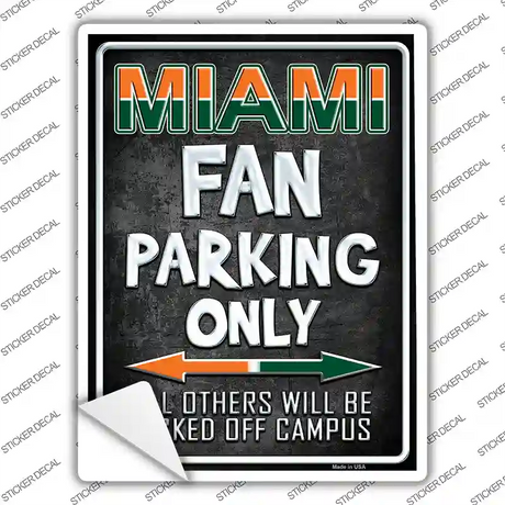 Miami Novelty Rectangle Sticker Decal