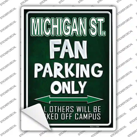 Michigan State Novelty Rectangle Sticker Decal