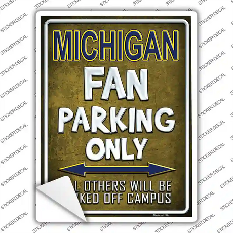 Michigan Novelty Rectangle Sticker Decal