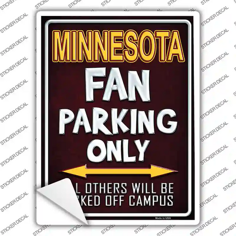 Minnesota Novelty Rectangle Sticker Decal