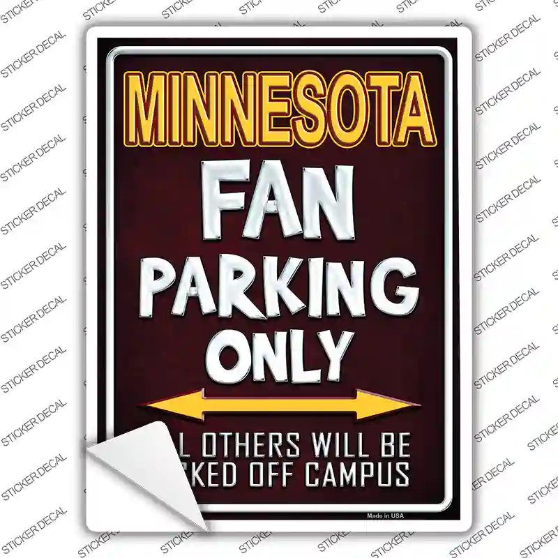 Minnesota Novelty Rectangle Sticker Decal