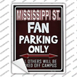 Mississippi State Novelty Rectangle Sticker Decal