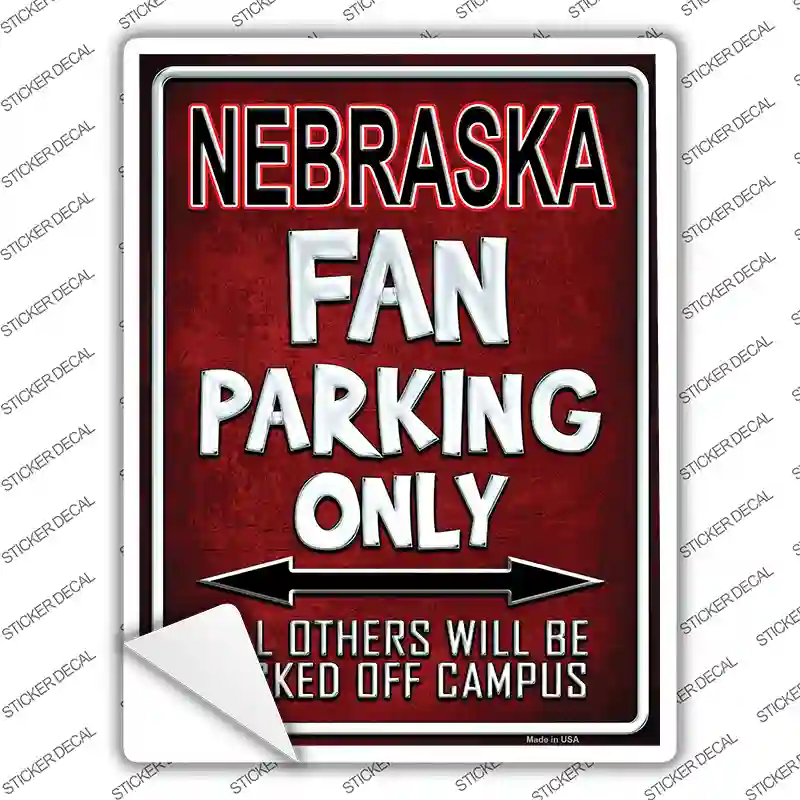 Nebraska Novelty Rectangle Sticker Decal