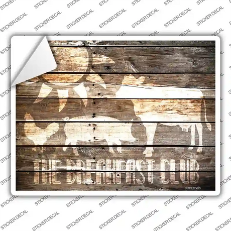 The Breakfast Club Novelty Rectangle Sticker Decal