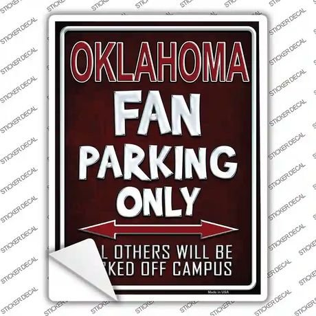 Oklahoma Novelty Rectangle Sticker Decal