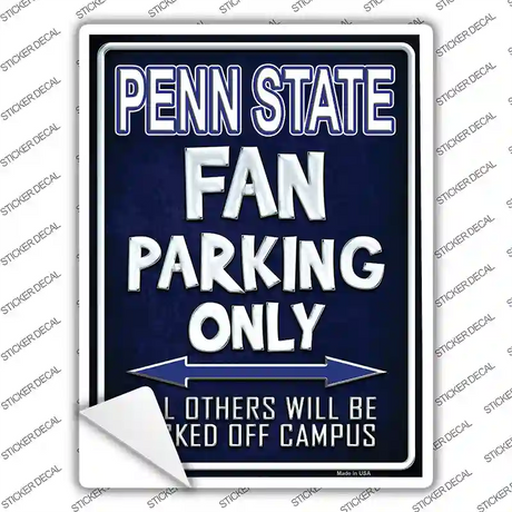 Penn State Novelty Rectangle Sticker Decal