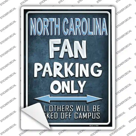 North Carolina Novelty Rectangle Sticker Decal
