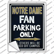 Notre Dame Novelty Rectangle Sticker Decal