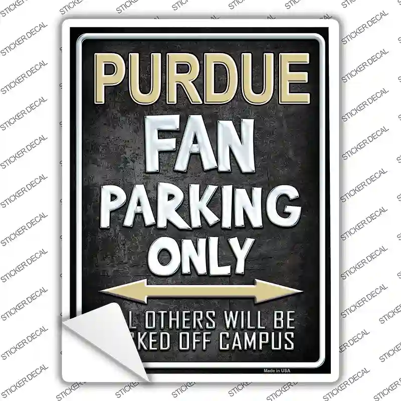 Purdue Novelty Rectangle Sticker Decal