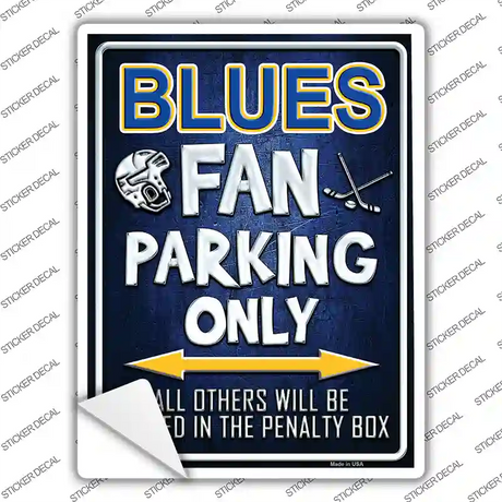 Blues Novelty Rectangle Sticker Decal