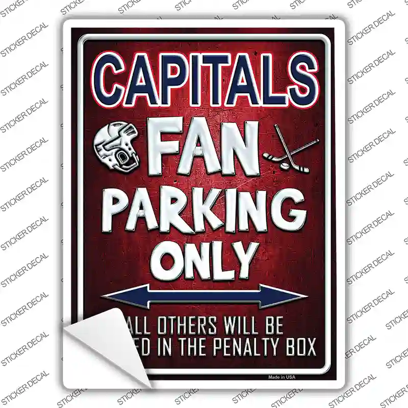 Capitals Novelty Rectangle Sticker Decal