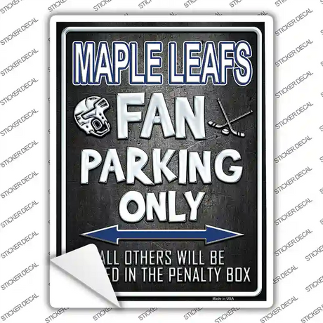 Maple Leafs Novelty Rectangle Sticker Decal