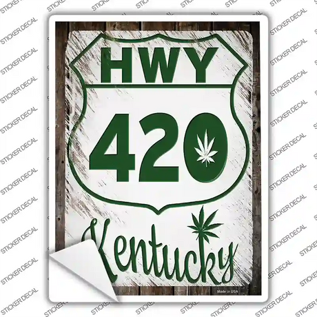 HWY 420 Kentucky Novelty Rectangle Sticker Decal