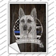 Retired Police K9 Novelty Rectangle Sticker Decal