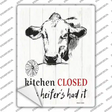 Closed This Heifers Had It Novelty Rectangle Sticker Decal