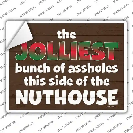 Jolliest Assholes Novelty Rectangle Sticker Decal