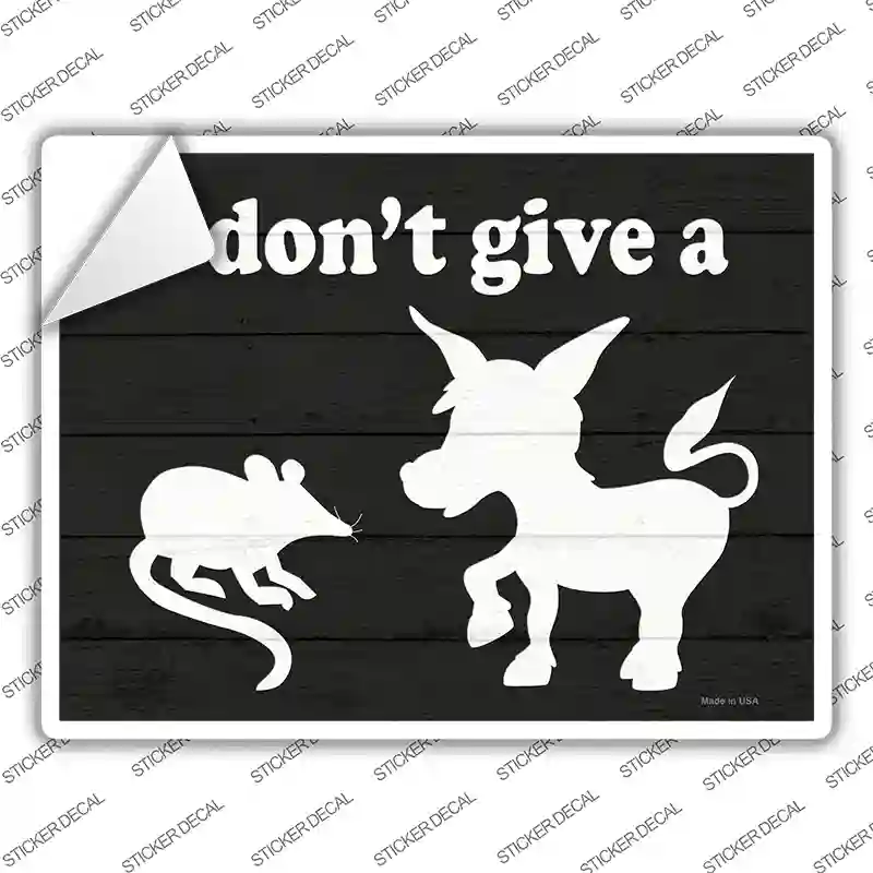 Rats Ass Novelty Rectangle Sticker Decal