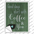 Coffee You Novelty Rectangular Sticker Decal