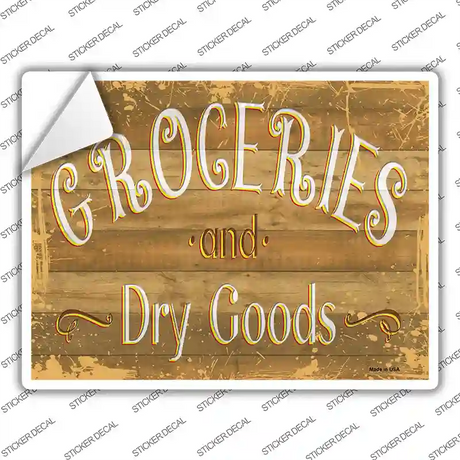 Groceries Dry GoodsNovelty Rectangular Sticker Decal