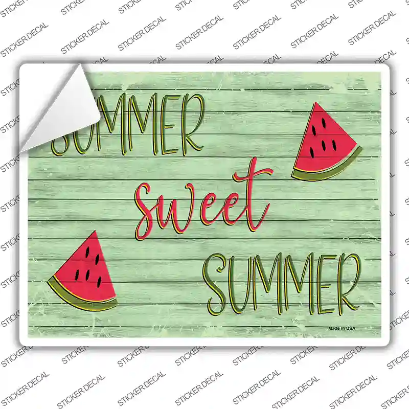 Summer Sweet Summer Novelty Rectangular Sticker Decal