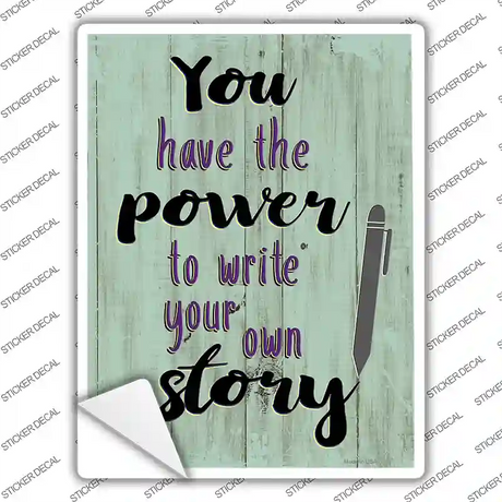 Write Your Own Story Novelty Rectangular Sticker Decal