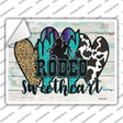 Rodeo Sweetheart Novelty Rectangle Sticker Decal