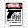 If Found Here Novelty Rectangle Sticker Decal