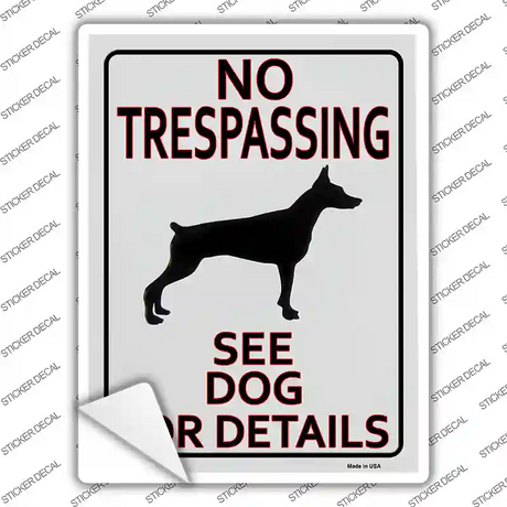 See Dog For Detail Novelty Rectangle Sticker Decal