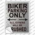 Biker Only Crushed Novelty Rectangle Sticker Decal